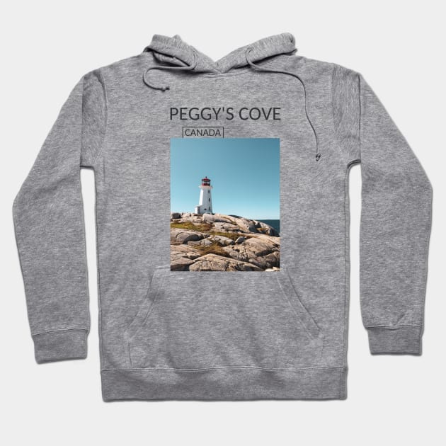 Peggy's Cove Lighthouse Nova Scotia Canada Souvenir Gift for Canadian T-shirt Apparel Mug Notebook Tote Pillow Sticker Magnet Hoodie by Mr. Travel Joy